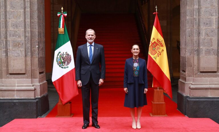 Sheinbaum destaca acercamiento con el rey Felipe VI