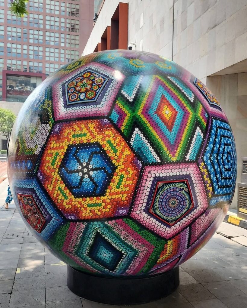 Balón Wixárika 26 llevará el arte de Nayarit al Mundial 2 Balón Wixárika 26 llevará el arte de Nayarit al Mundial