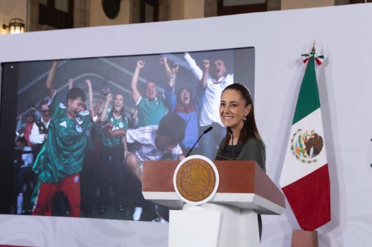 Sheinbaum destaca ambiente del Mundial 2026 en México