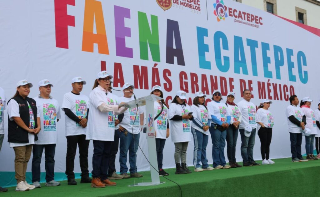 Más de 50 mil personas participan en faena en Ecatepec 1 Más de 50 mil personas participan en faena en Ecatepec