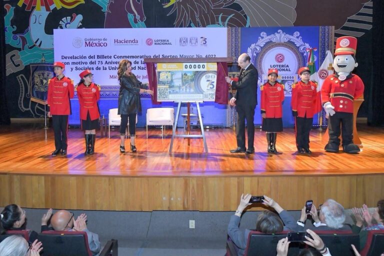 Lotería Nacional dedica billete a los 75 años de la FCPyS