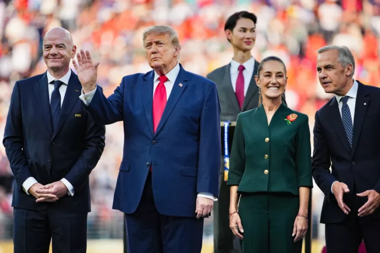 Sheinbaum habló del T-MEC con Trump en la final del Mundial