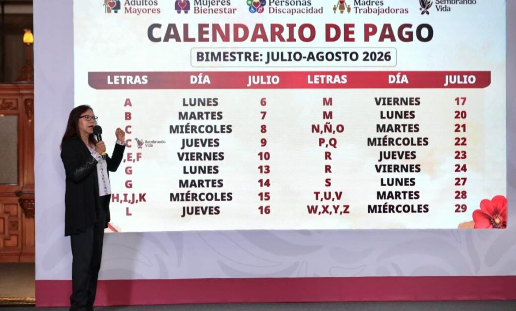 Bienestar publica calendario de pagos de julio-agosto 1 Bienestar publica calendario de pagos de julio-agosto
