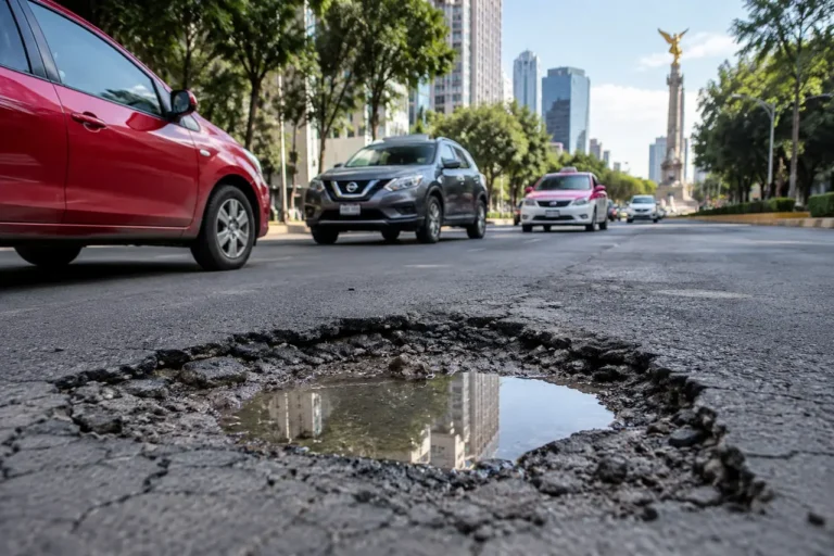 Baches, el principal problema urbano para 83.4% de mexicanos