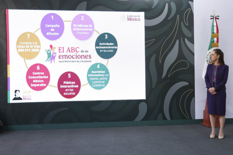 Sheinbaum anuncia programa ABC de las Emociones