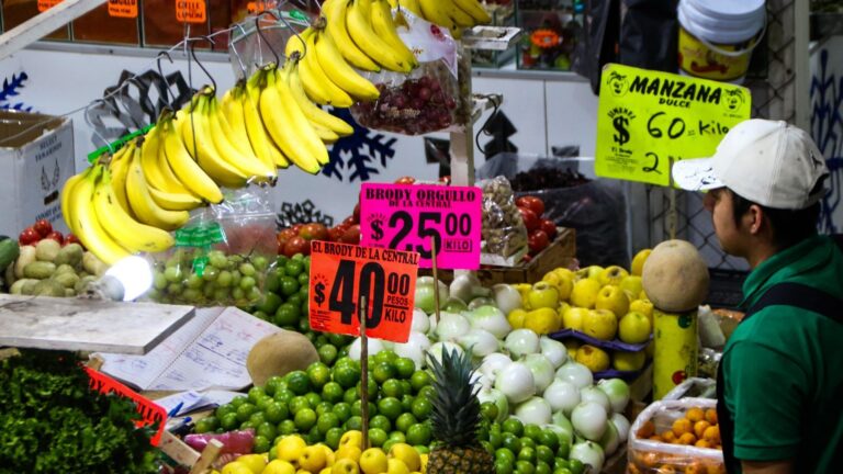 Canasta alimentaria sube menos que la inflación en julio