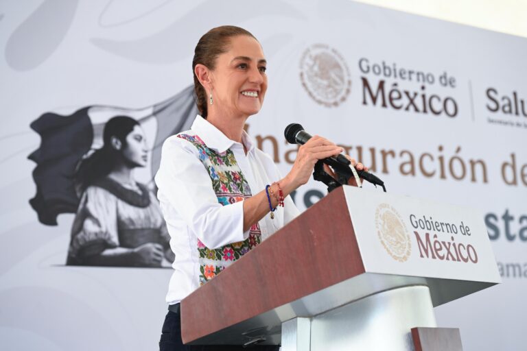 Sheinbaum defiende soberanía y salud pública en Tamaulipas