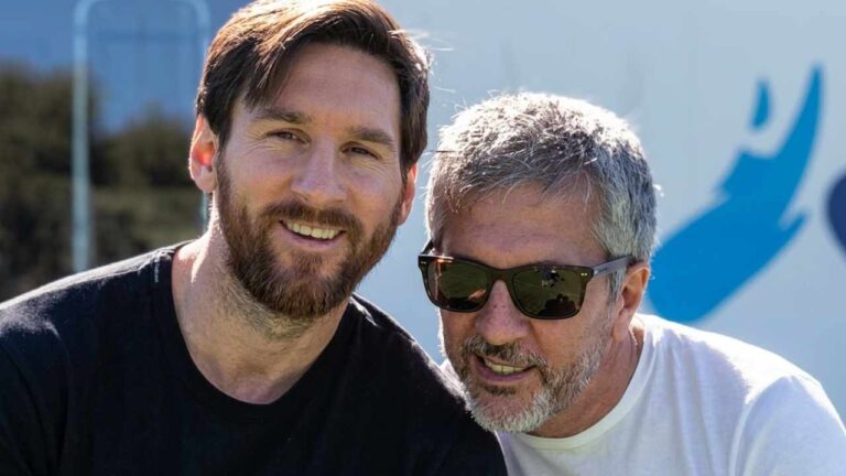 Lionel Messi despide a su padre Jorge en Rosario