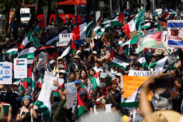 Protestan en Chihuahua contra acuerdo hídrico con Israel y piden romper relaciones