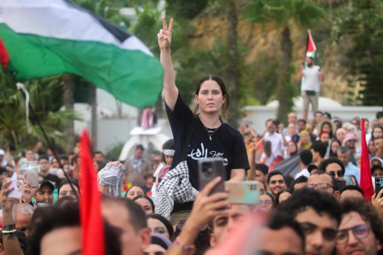 Marchan en Túnez por activistas de Global Sumud