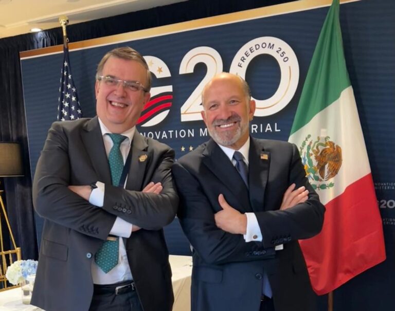 Ebrard y Lutnick revisan agenda comercial México-EU