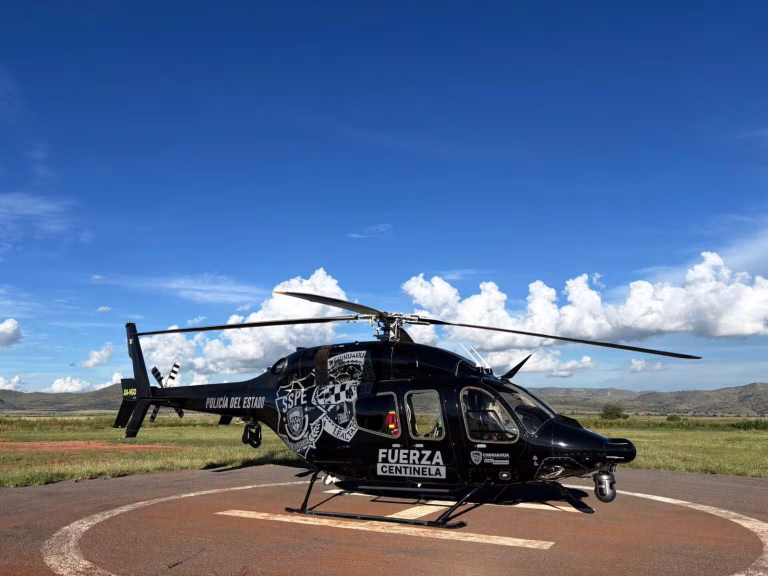 Atacan helicóptero de Seguridad Pública en Chihuahua