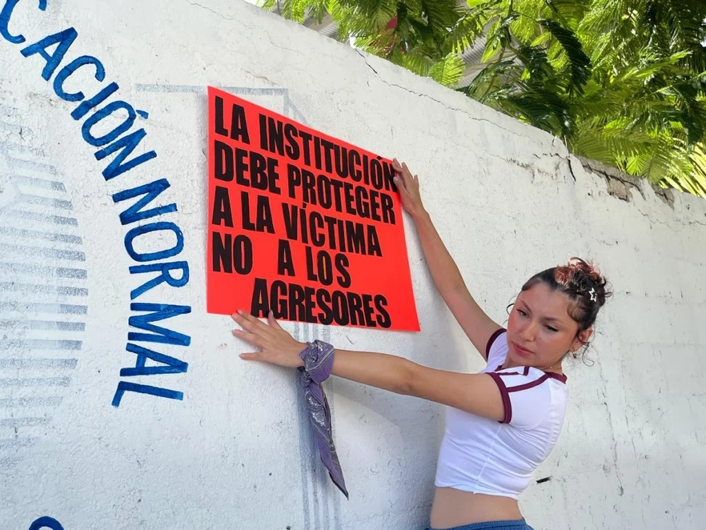 Protestan en Cancún por agresión sexual a estudiante 1 Protestan en Cancún por agresión sexual a estudiante