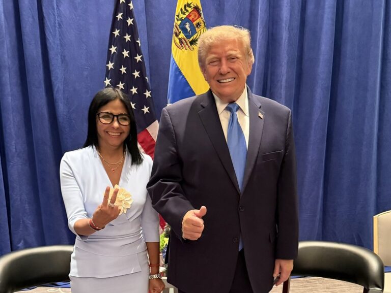 Trump y Delcy Rodríguez se reúnen en Nueva York