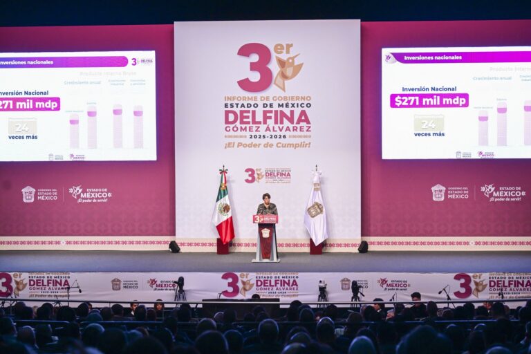 Delfina Gómez entrega su Tercer Informe al Congreso