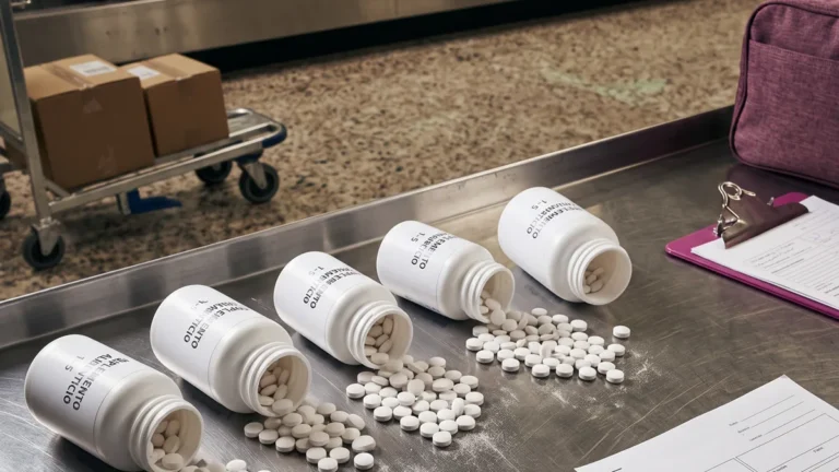 Aseguran más de 8 mil tabletas de hidrocodona en el AICM