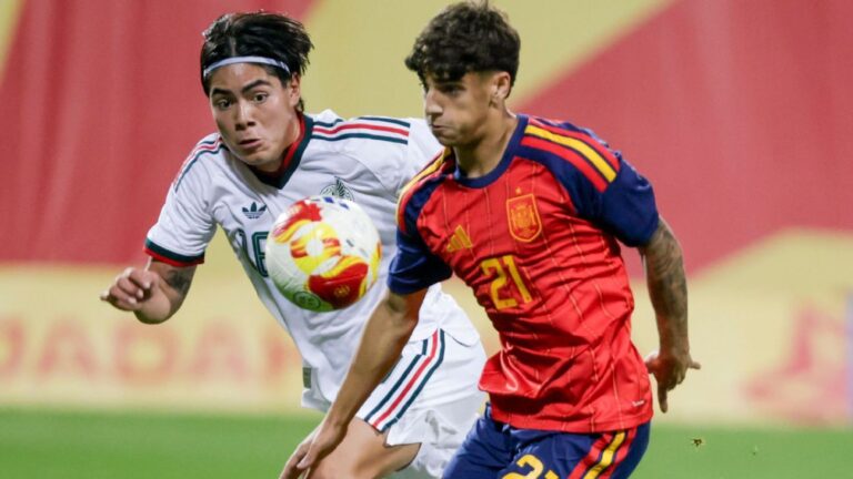 México Sub-20 cae 2-0 ante España en amistoso