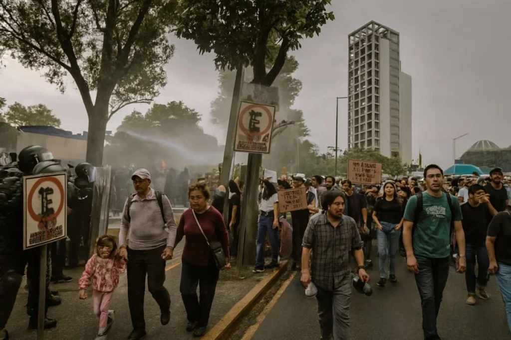 Guadalajara marcha por agua limpia y denuncia represión de Lemus 1 Guadalajara marcha por agua limpia y denuncia represión de Lemus