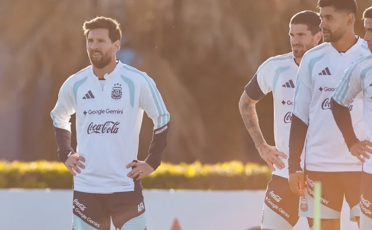 Messi realiza su último entrenamiento con Argentina
