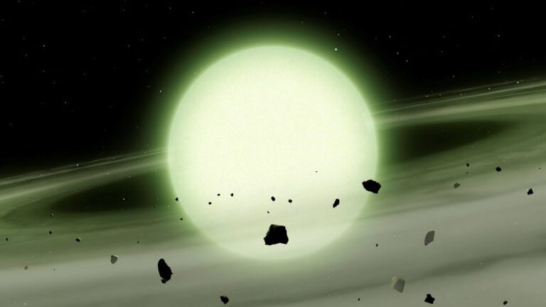 Astrónomos descubren una enana blanca con un inusual color verde